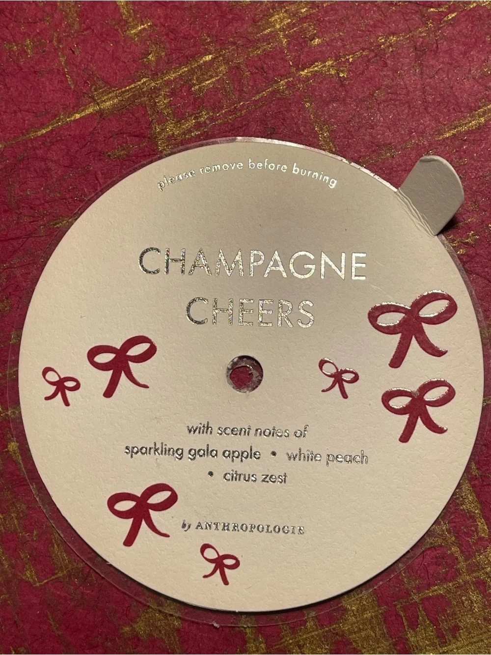 Anthropologie round scented